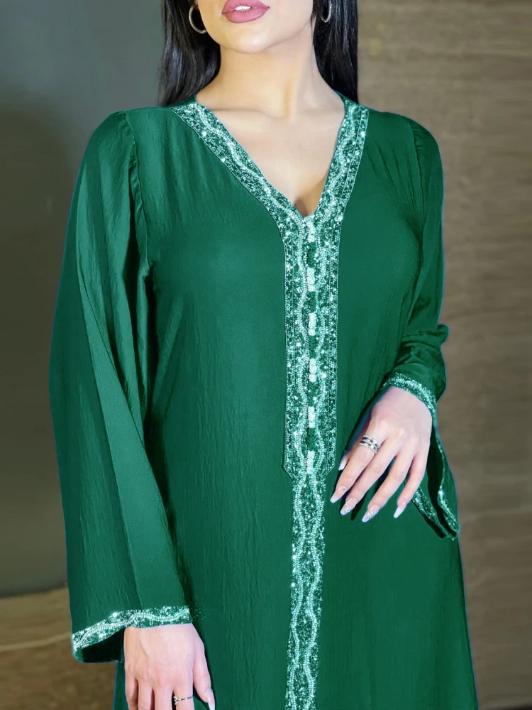 Herfst Jalabiya Moslim Abaya Jurk Abaya Vrouwen Ramadan Dubai Islam Morocco Kaftan Gewaad Longue Musulmane Vestidos Largos 2022