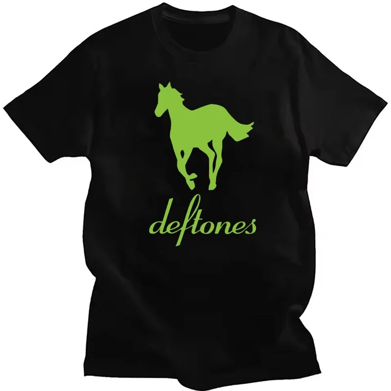 Deftones Rock Band Printed T-shirt Women Men Streetwear Y2K Short Sleeve Top Summer Vintage Retro Casual Loose O-Neck T-shirt image 3