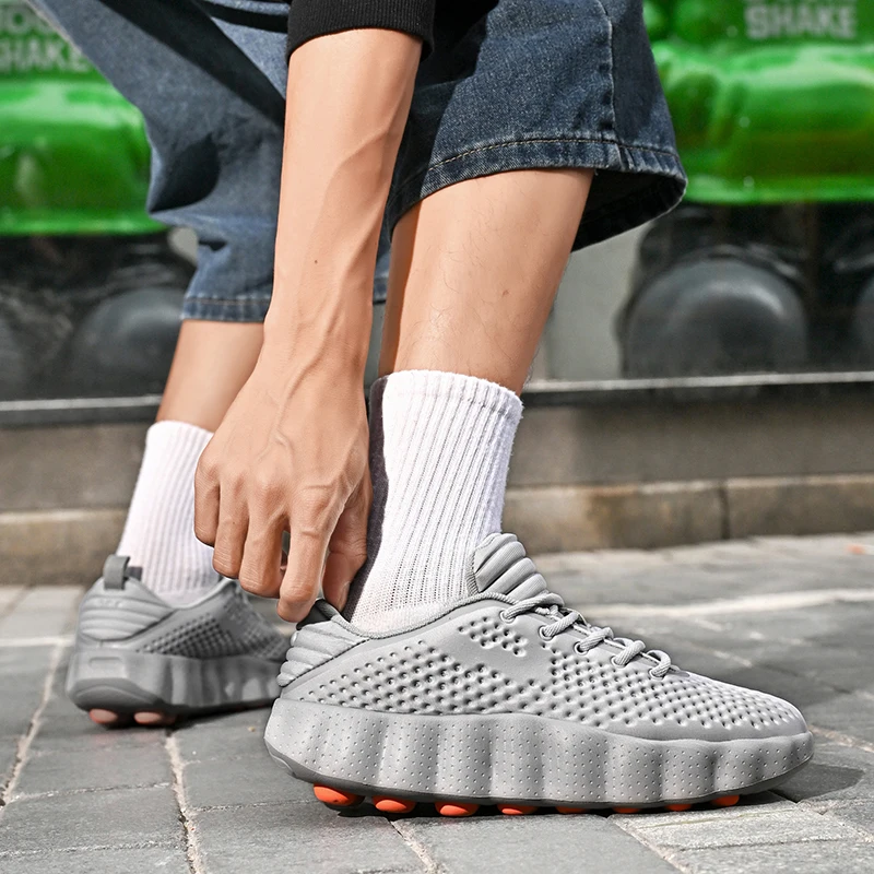 Men's Breathable Running Shoes Cushioned Non-Slip Woman Casual Sneakers Massage Athletic Footwear For Outdoor Jogging Sports view 5