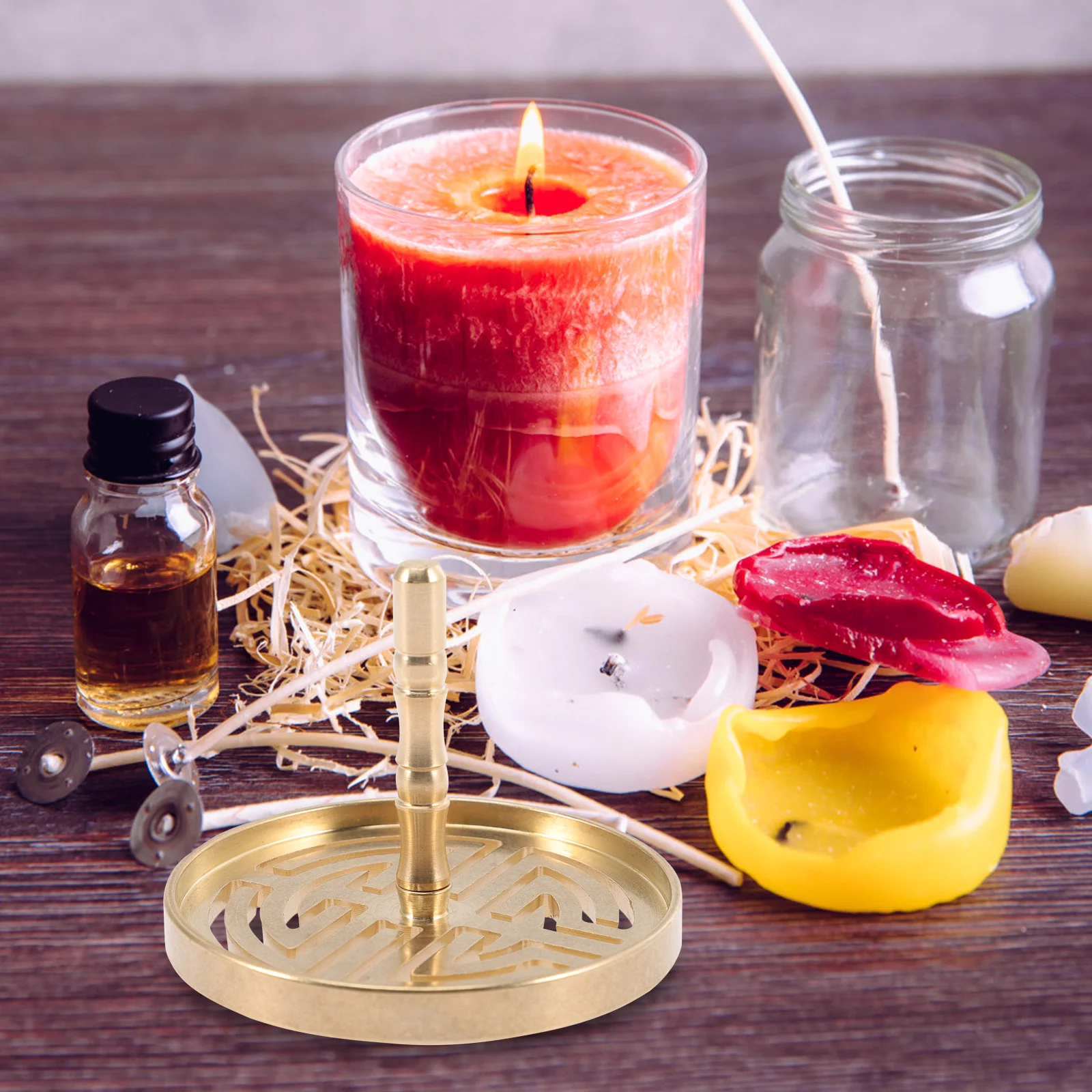 

Copper Incense Press Mold Chinese Design Fine Workmanship Smooth Surface Suitable Professional Personal Use in Various