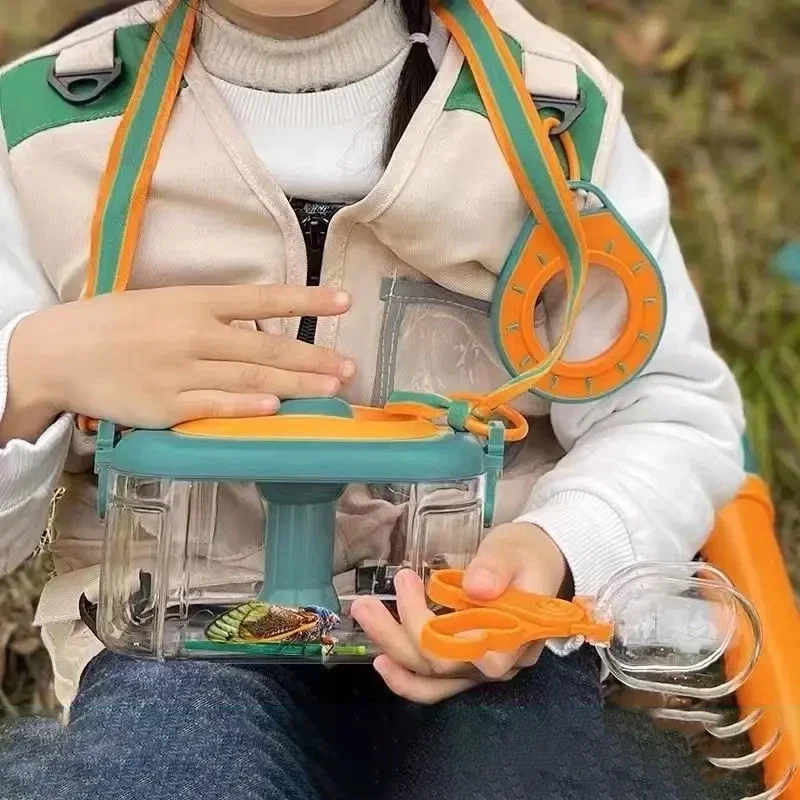 Avontuurspeelgoed voor kinderen 28stk Outdoor Natuurverkenning Speelgoed Elescope Dragonfly Vlinder Vangnet Camping Speelgoed voor kinderen