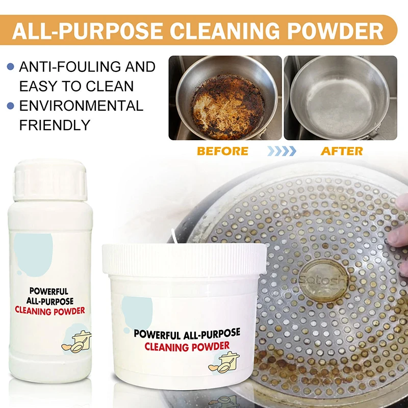 110/250g Powerful All-purpose Powder Cleaner Agent Effective Remove Kitchen Heavy Dirt Clean Agent Multifunctional Bubble Powde