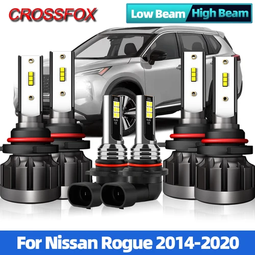 Imagen 1 del producto Kit de bombillas de faros LED H11, luces antiniebla 40000LM 6000K Turbo CSP Chip, lámparas de coche para Nissan Rogue 2014-2016 2017 2018 2019 2020