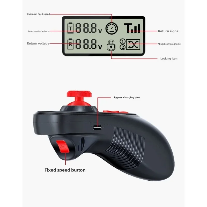 HOTRC DS600 6CH 2.4GHz リモートコントローラーラジオシステム送信機、RCボート用F-06A 6チャンネル受信機付き