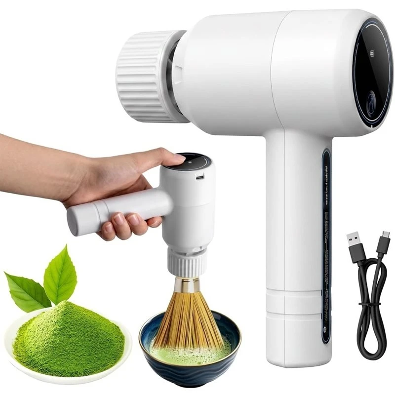 abld-電動抹茶泡立て器、3段階速度調整、電動抹茶フォーマー