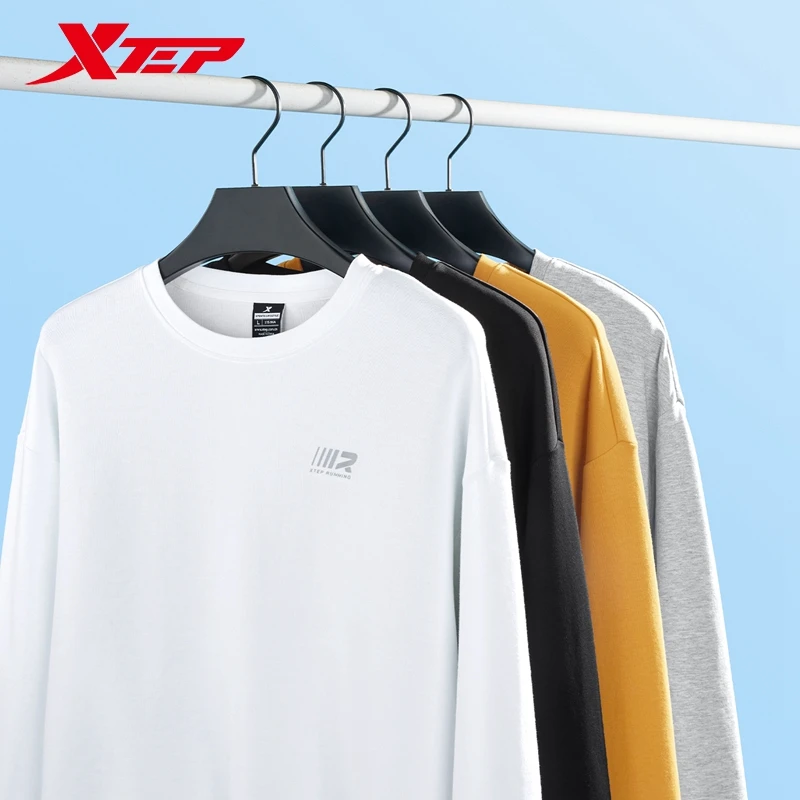 Xtep Pullover Hoodie For Men And Women 2024 Autumn Comfortable Soft Sweatshirt Leisure Athletic Outdoor Tops 876327930169