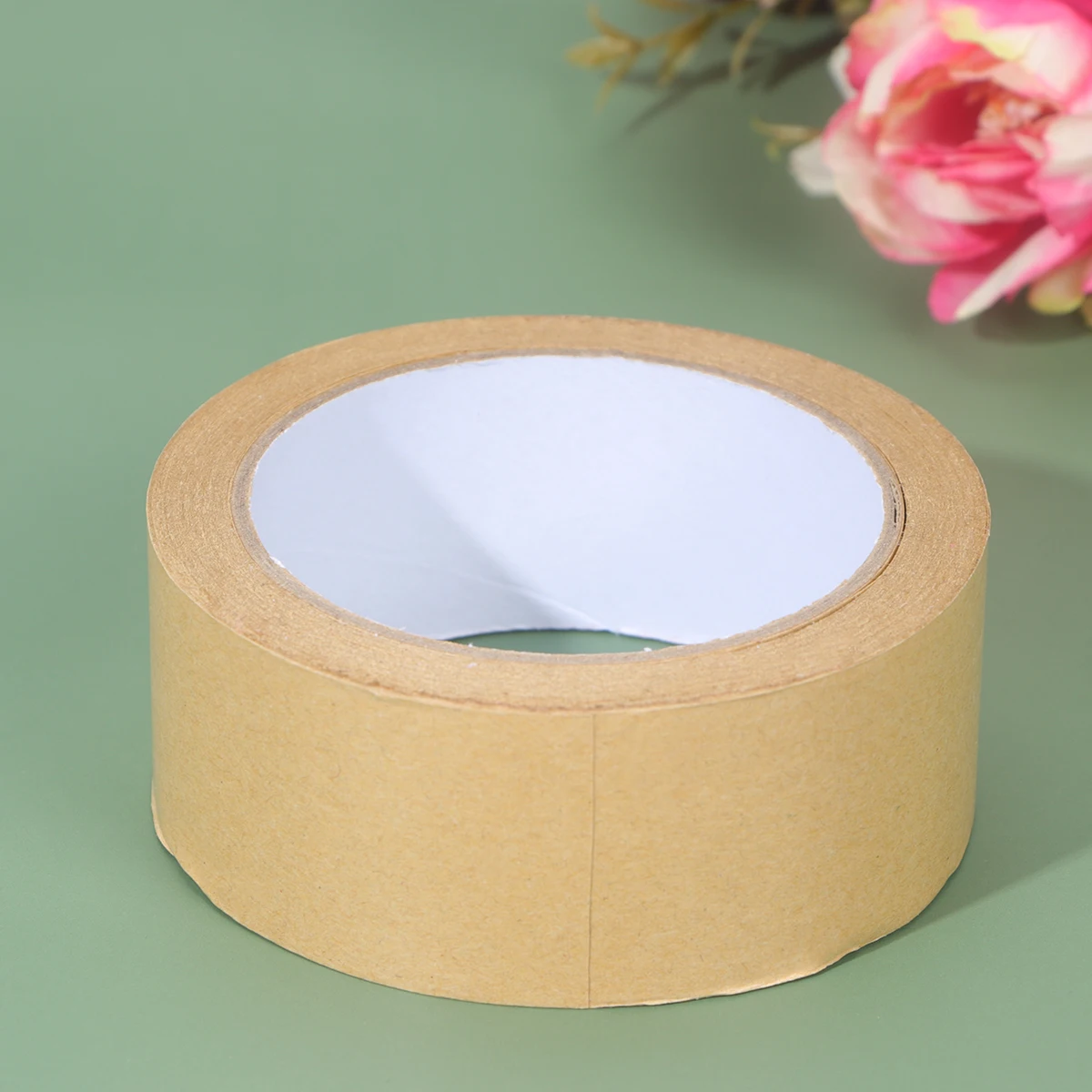 

5pcs Kraft Paper Tapes 40Mm X 25M Solid Colors Decorative Gift Wrapping Band For Diy Crafts Packaging Stationery Home Supplies