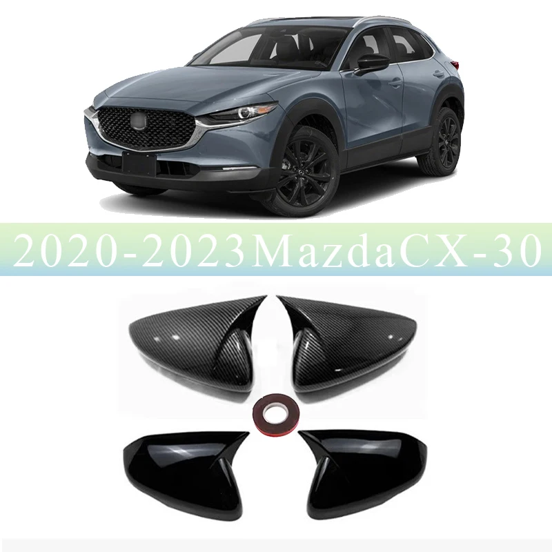 

For Mazda cx30 CX-30 2020-2023 Car Sticker Rearview Side Mirror Cover Wing Cap