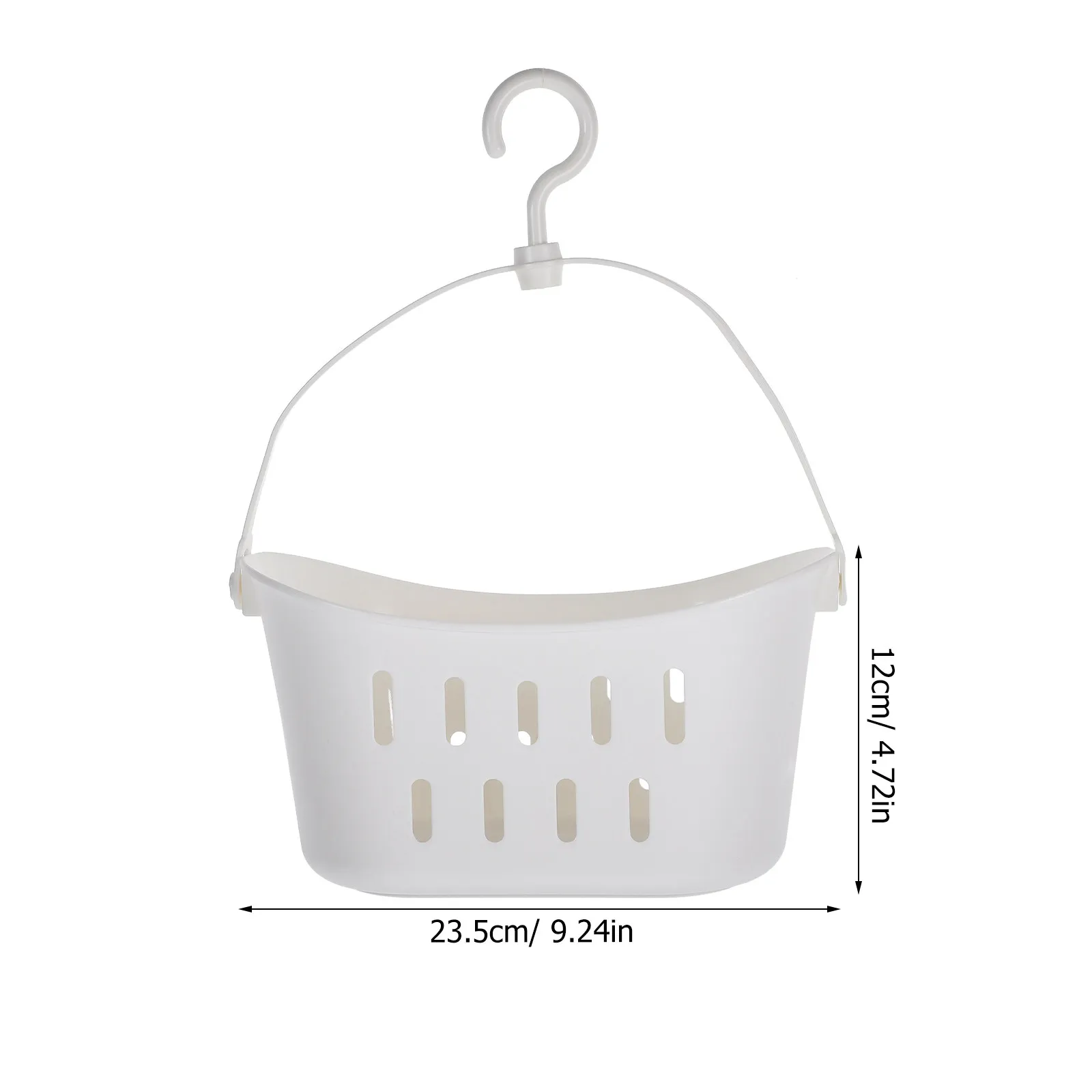 Hanging Plastic Organizer Storage Basket Hanging Shower Basket for Bathroom Kitchen Snacks Cleaning Supplies Bathroom Storage