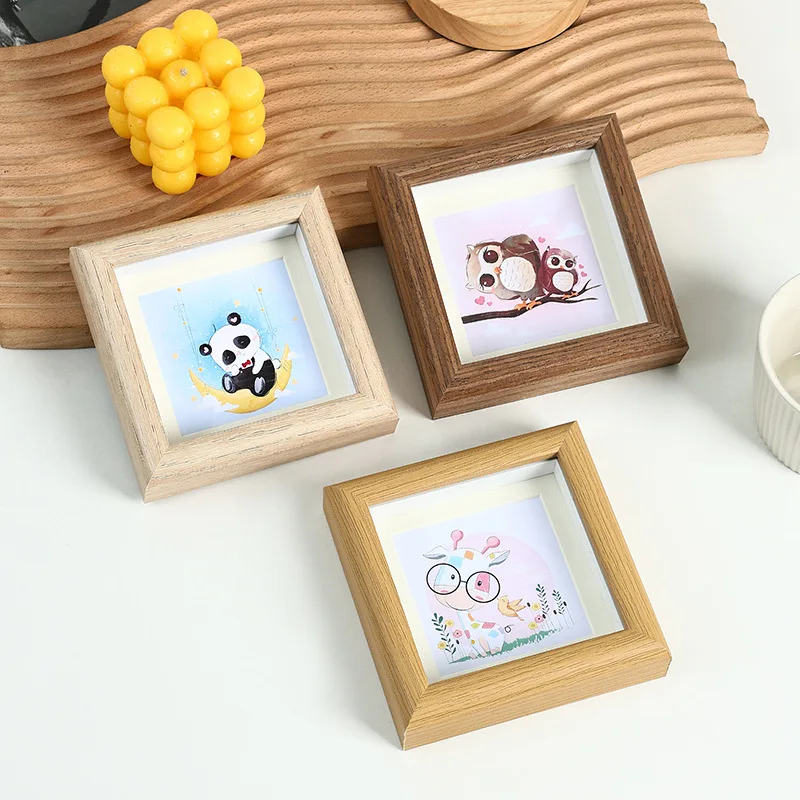 Minimally mini 4-inch small photo frame children's photo desktop decoration DIY square framing