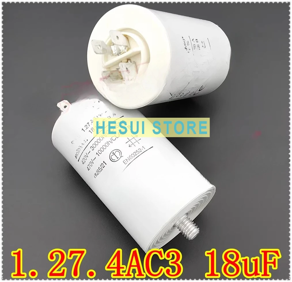 AV 1.27.4 AC3 MKP 18uF fan motor start-up capacitor