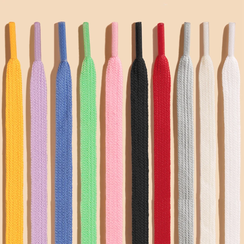 Flat Cotton Shoelaces for Sneakers Shoelace High-top Canvas Classic Casual Shoe Laces No Elasticity Shoestrings for AF1 Women