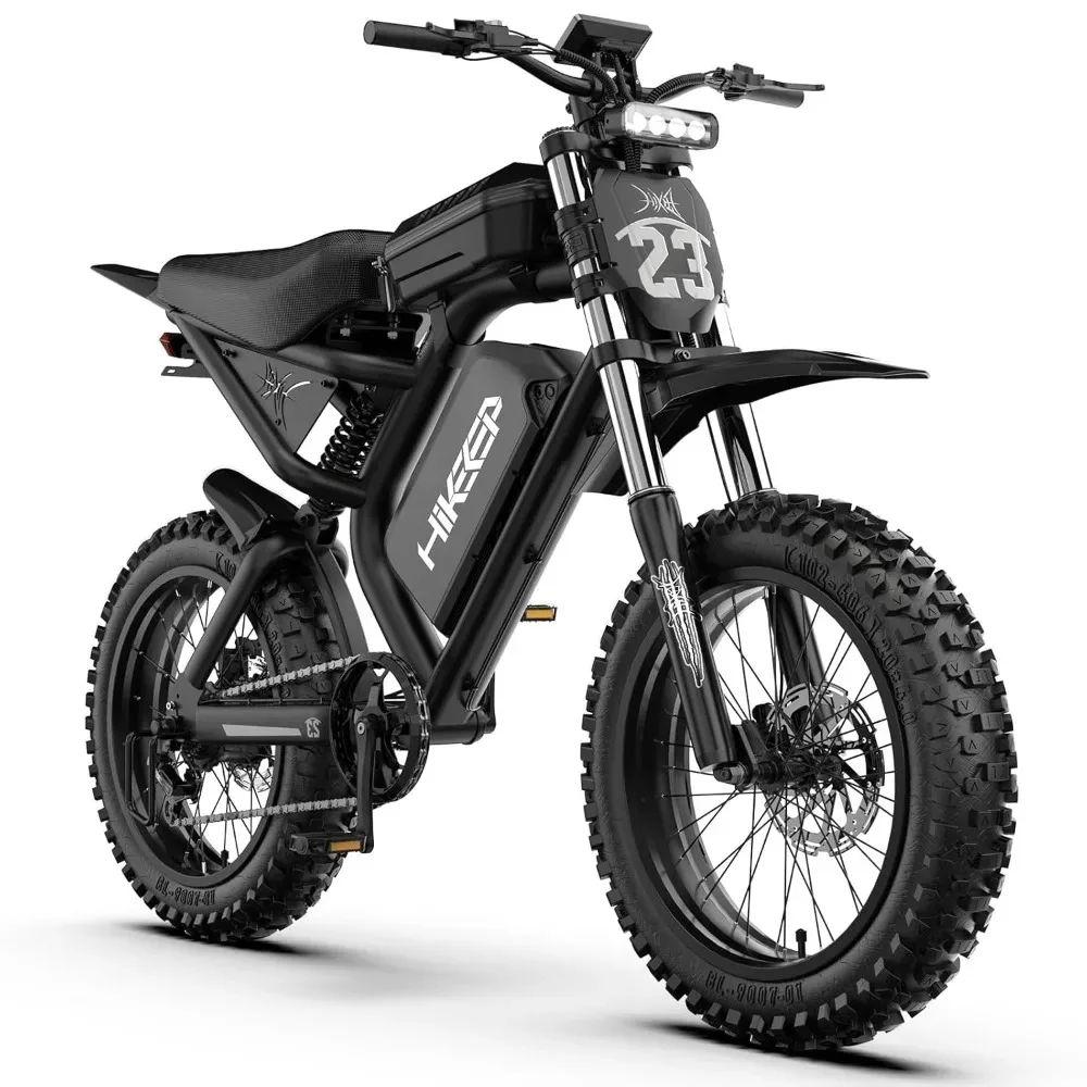 

Электрический кроссовый мотоцикл для взрослых - двигатель 1500W/3000W, аккумулятор 48V/52V 15.6Ah/25Ah/40Ah, скорость 28-35 миль/ч, запас хода 70-120 миль, индивидуальная комплектация