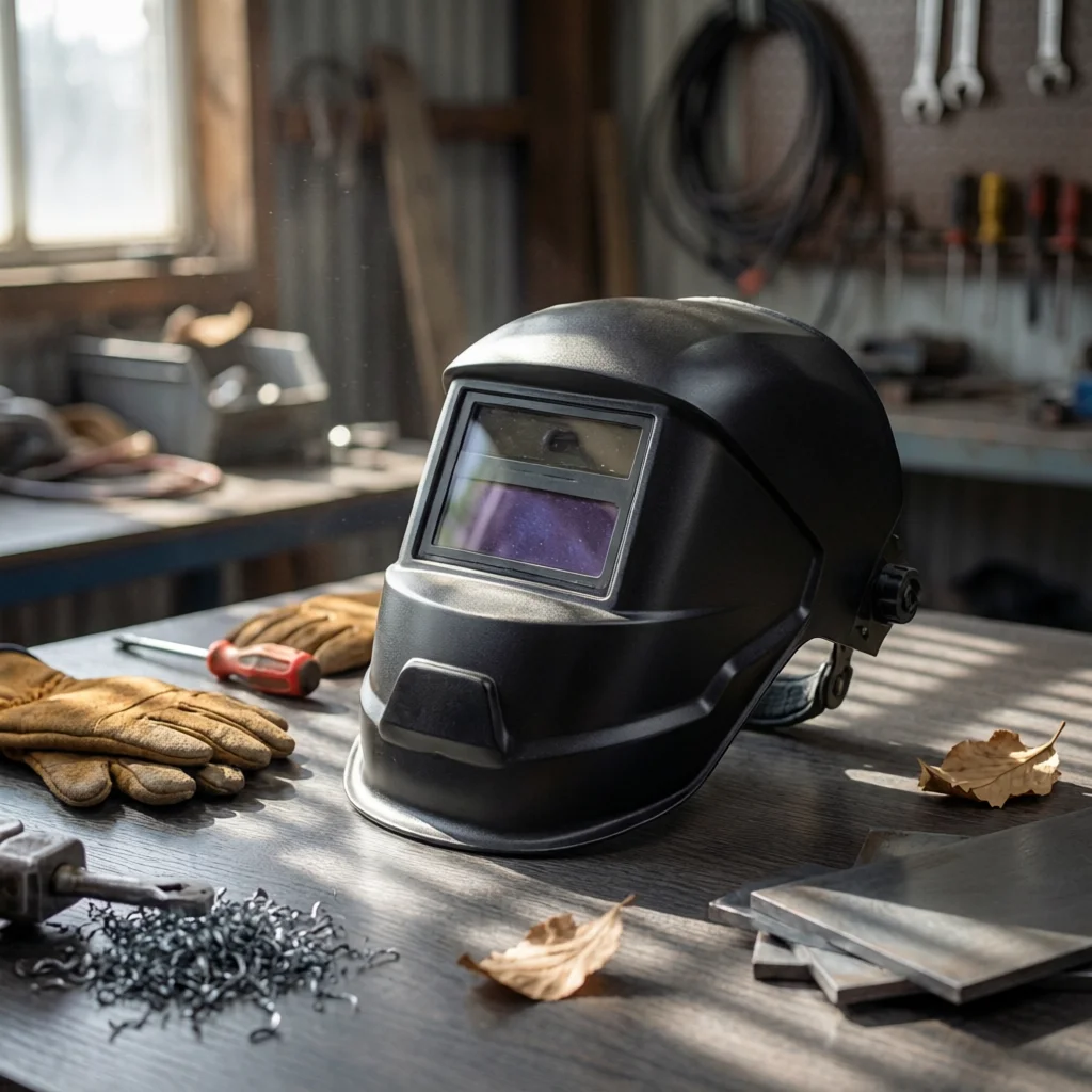 Auto Darkening Metal-Joining Helmet Clear Viewing Window Auto Darkening Metal-Joining Mask Flip down Weld Helmet Comfortable Fit