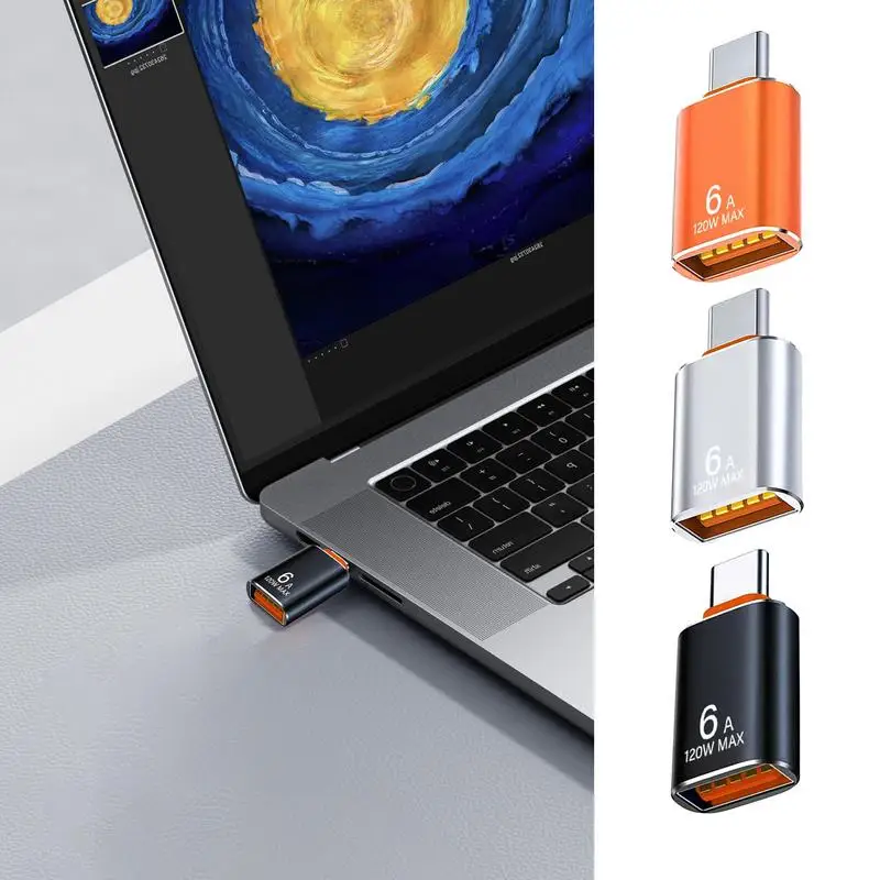 

Type C to USB Adapter Efficient USB C to USB 3.1 Adapter C Port to USB Converter Portable Type C OTG Adapter USB C Converter
