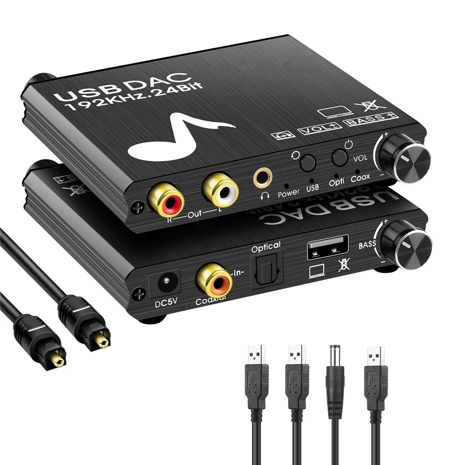 Convertidor Digital-Análogo USB 192kHz 24Bit: La Mejor Solución para Audio de Alta Fidelidad en tu Sistema de Sonido