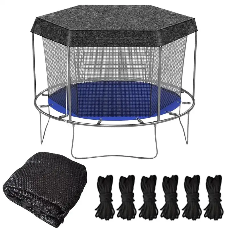 

Козырек для батута, солнцезащитный козырек, верхняя крышка, устойчивый к разрыву солнцезащитный навес, складные защитные аксессуары для заднего двора, уличный батут