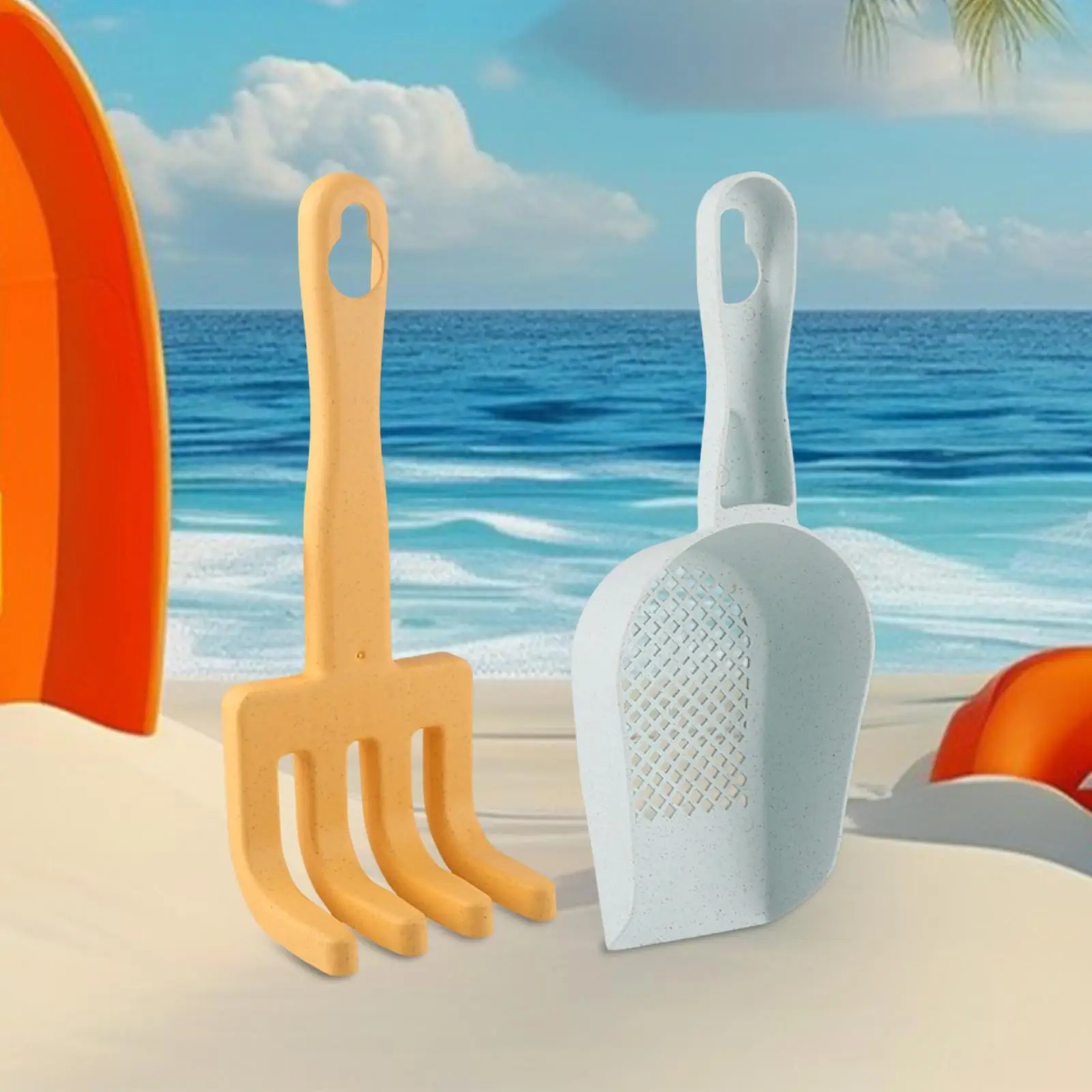 

Набор детских садовых ручных инструментов с шпателем и грабли для работ на почве