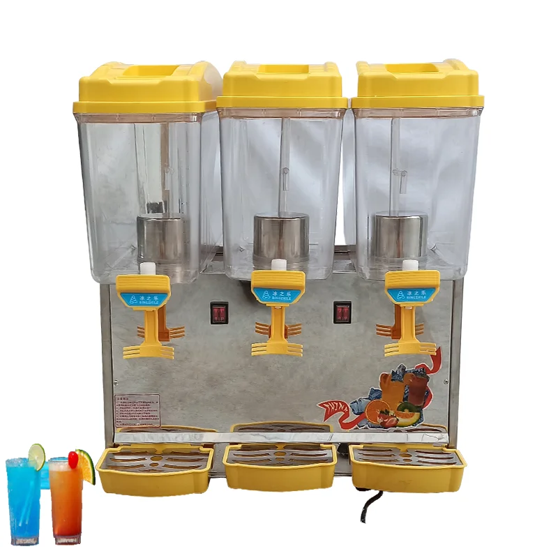 

Automatic Electric Large Glass Drink Co2 Beverage Dispenser with 3 Tanks