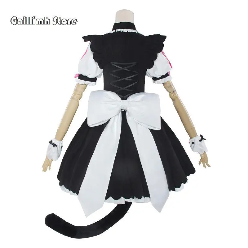 Vaniglia Costume Cosplay In Magazzino Vestito Da Cameriera Vestito Da Cameriera NEKOPARA Chocola Vaniglia OVA Cameriera Gioco Uniforme Gatto Neko Ragazza Donne