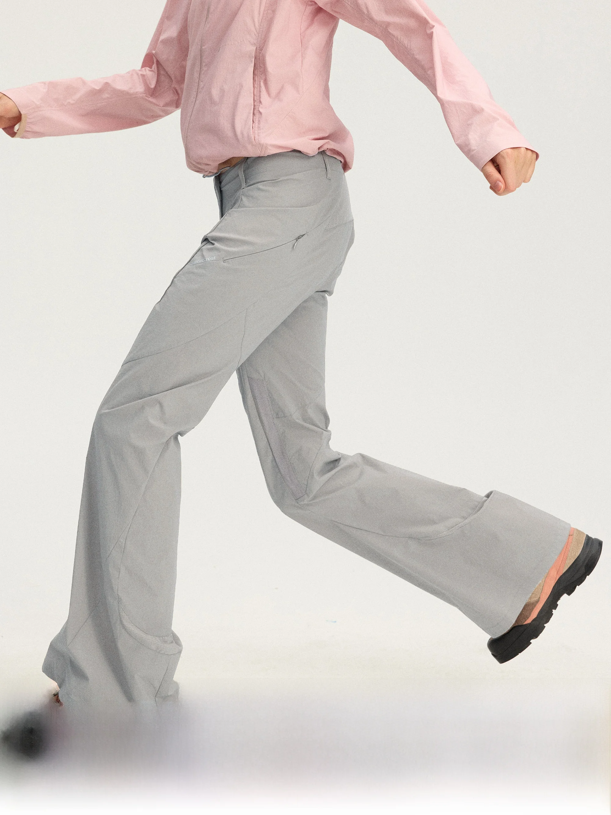 

Outdoor Women's Casual Long Pants Textured Bell ape Resistant to Water Instant Mountain Wild Function Wind Loose Fit Straig...