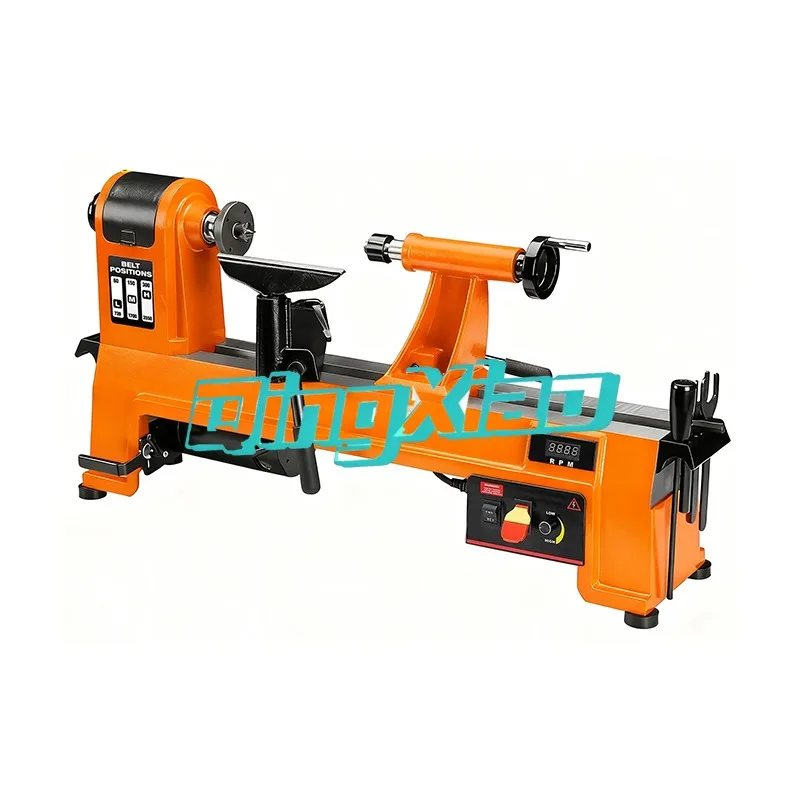 Heavy Duty Wood Lathe And Electronic Variable Speed Control And Digital Readout High Stability For Woodworking Turning Equipment