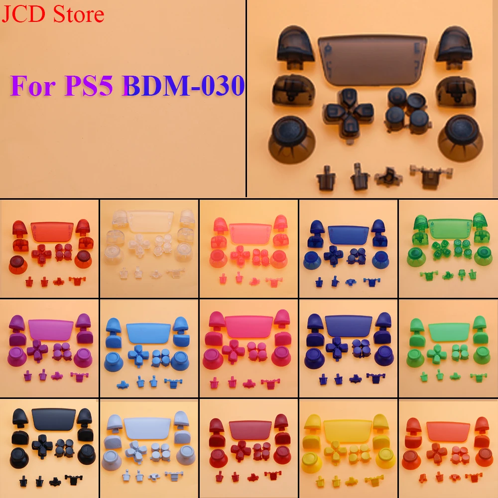 Replacement Buttons Set D-Pad L1 R1 L2 R2 Trigger Button Key Accent Ring For PS5 V3 3.0 BDM-030