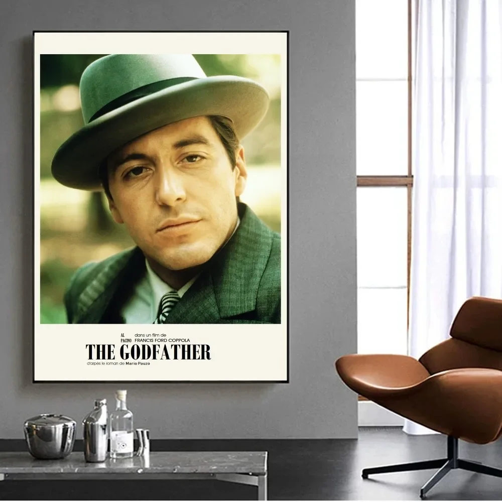 Hot Movie The Godfather  Painting Small Posters and Prints Classic Gangster Actor Wall Art Pictures for room Home Decoration