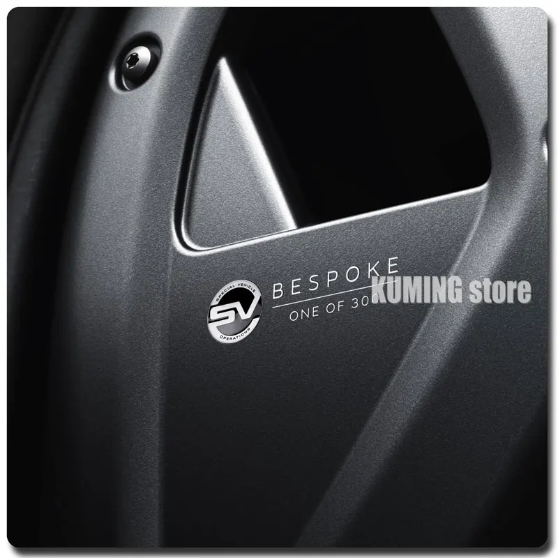 Sport Abzeichen Metall Auto Aufkleber SV Emblem Körper Aufkleber Heckklappe dekorative Accessoires für Land Rover Range Rover SV SVR