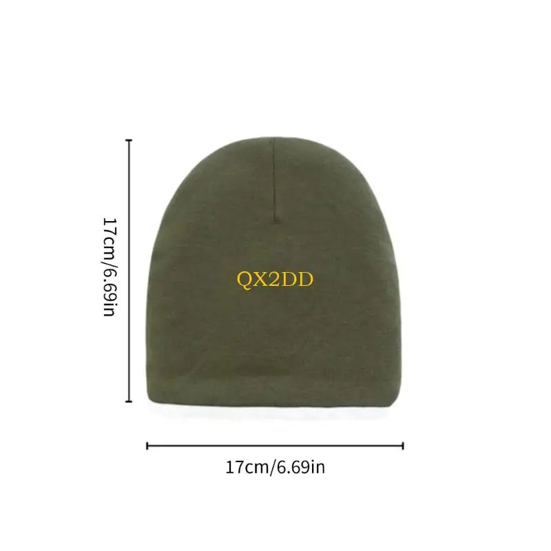 QX2D Lamb Fleece Infant Hat Warm Design Soft Breathable Hat for Newborn Headwear in Winter Season