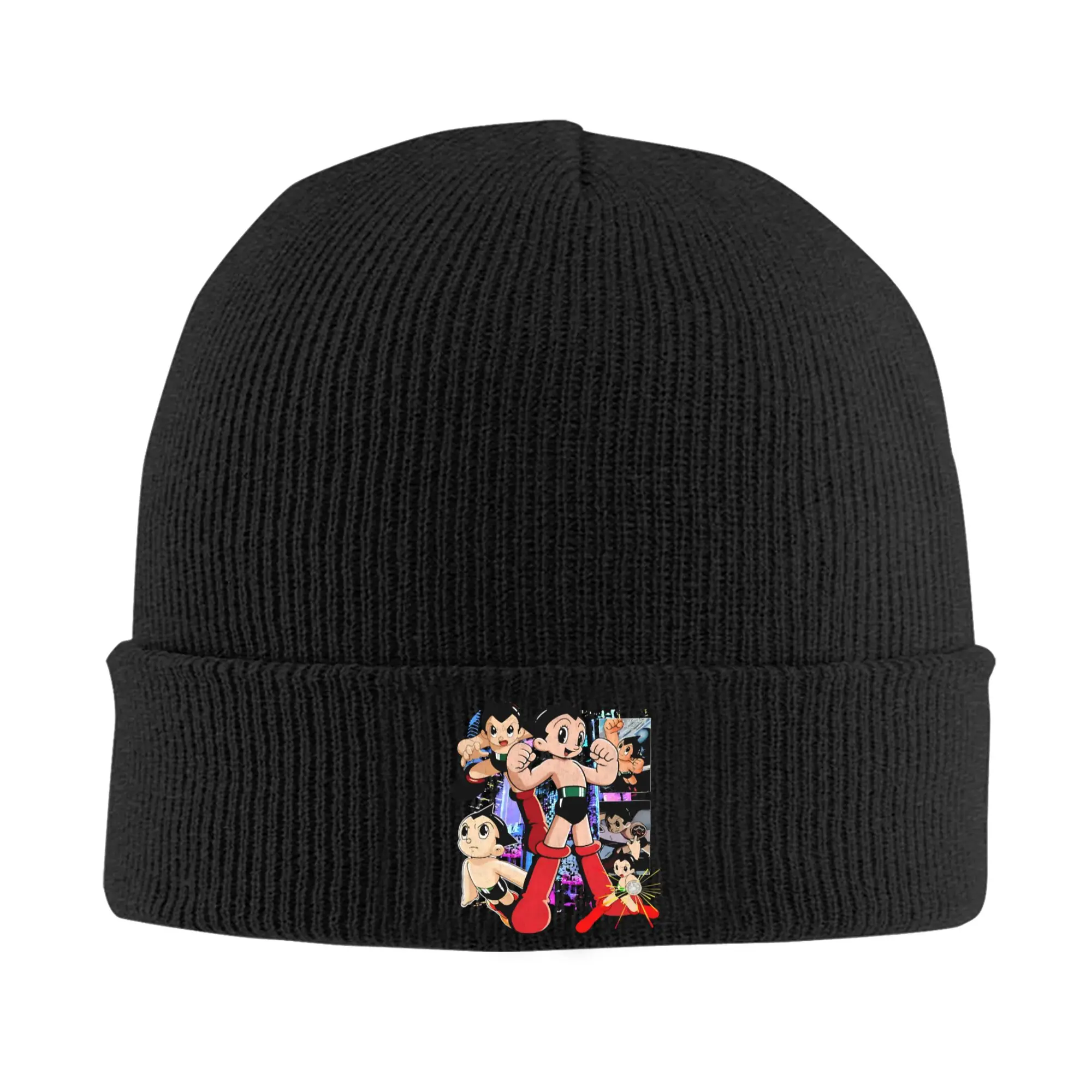 Astroboy Astro Boy Anime Knitted Caps Women's Men's Beanies Winter Hats Acrylic  Warm Caps