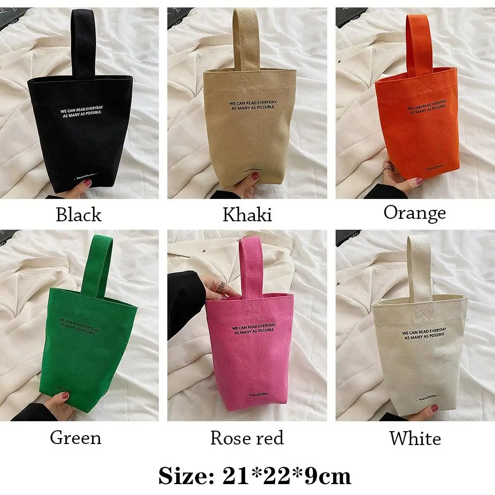 Solid Color Shoulder Crossbody Bags Simple Canvas Handbags Large Capacity Shopping Bag Casual Fashion Women Tote Purse