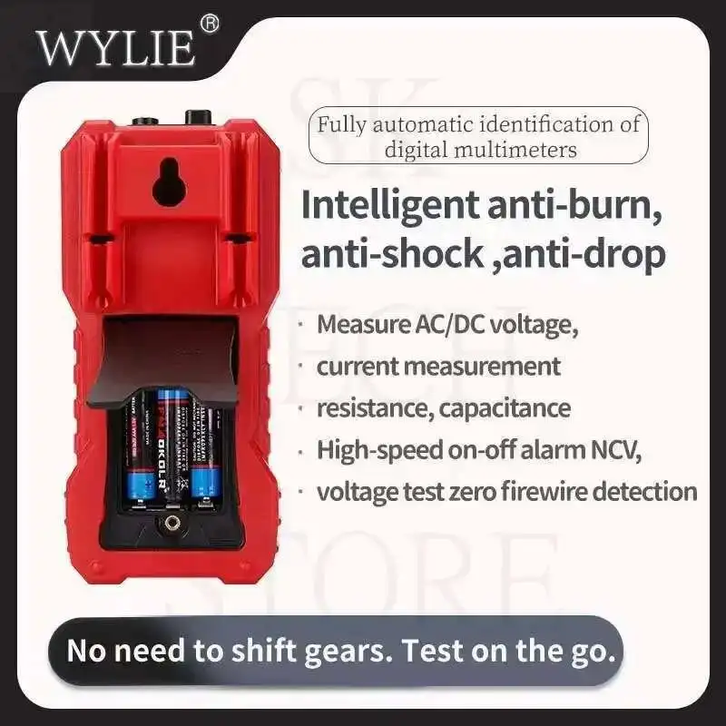 WL 9808A Intelligent Anti-Burn-in Fully Automatic Identification Digital Multimeter diode/transistor firewire recognition