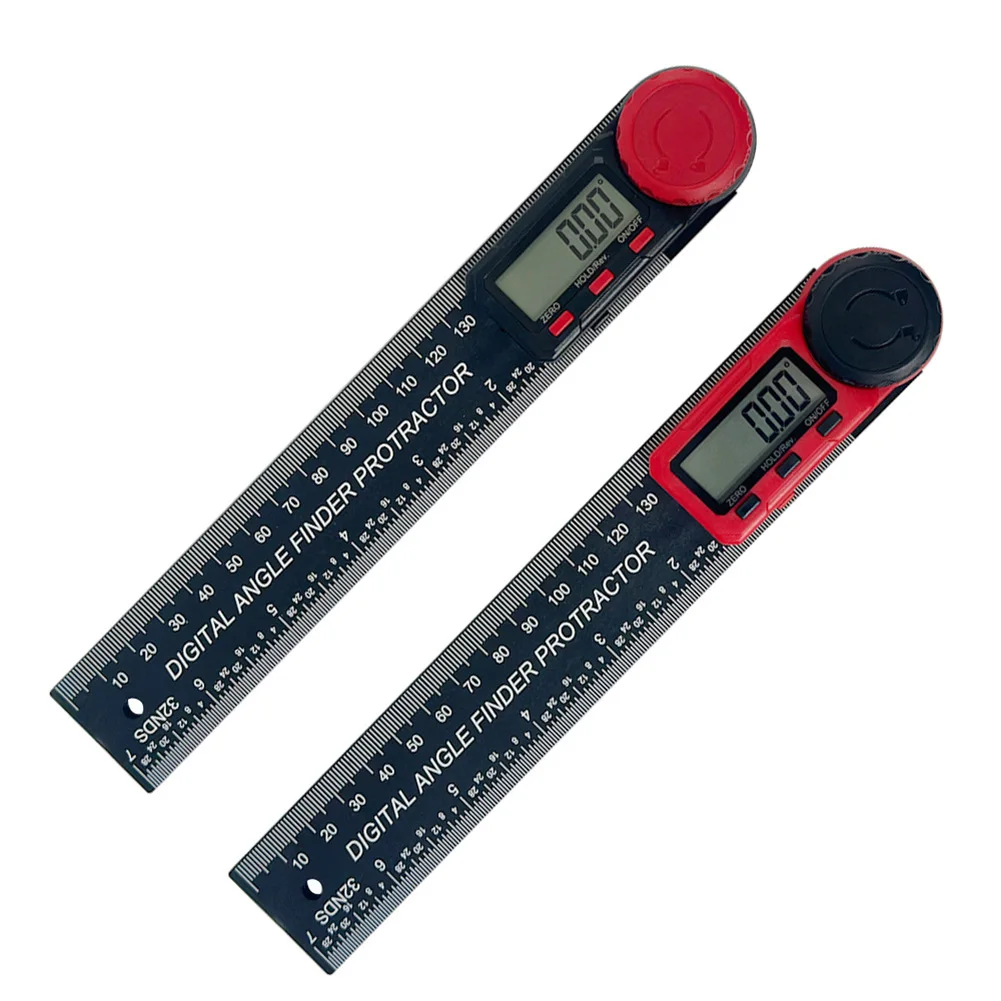 2in1 Digital Angle Finder and Protractor Tool with Lock and Hold Functions for Measuring Angles in Carpentry and Metalworking