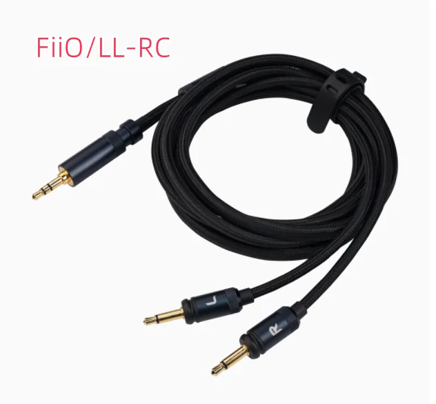 FiiO/LL-RC dual 3.5mm interchangeable headphone plug upgrade cable, high-purity Guhe single crystal copper wire