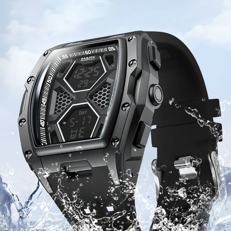 Mark Fairwhale high-end men's watch, multifunctional watch, trendy and fashionable sports and casual men's watch