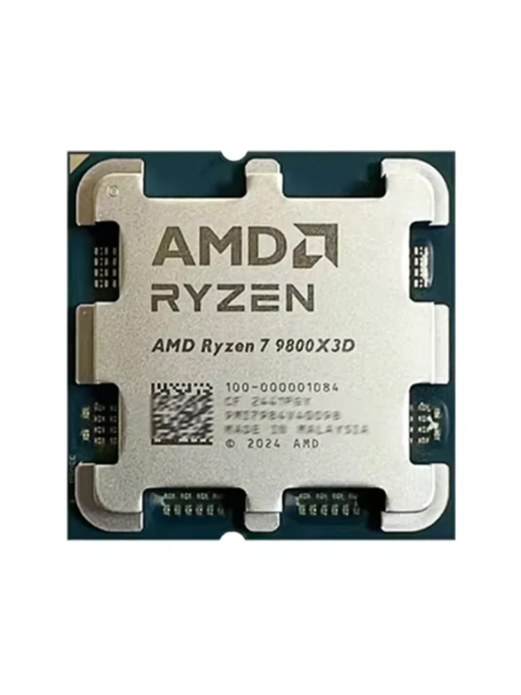 AMD Ryzen 7 9800X3D Desktop-CPU – 8 Kerne, 5,6 GHz Boost, 96 MB L3 Cache, 120 W TDP, AM5, kein Kühler im Lieferumfang enthalten