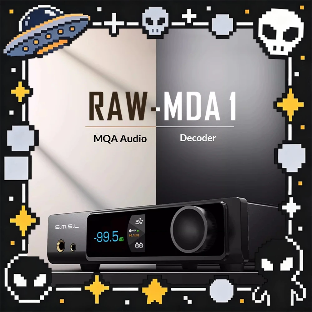 SMSL RAW-MDA1 Audio Decoder High End Digital Analog Chip ES9039Q2M Dac Decoder Support For Bluetooth Input Optical Fiber Input