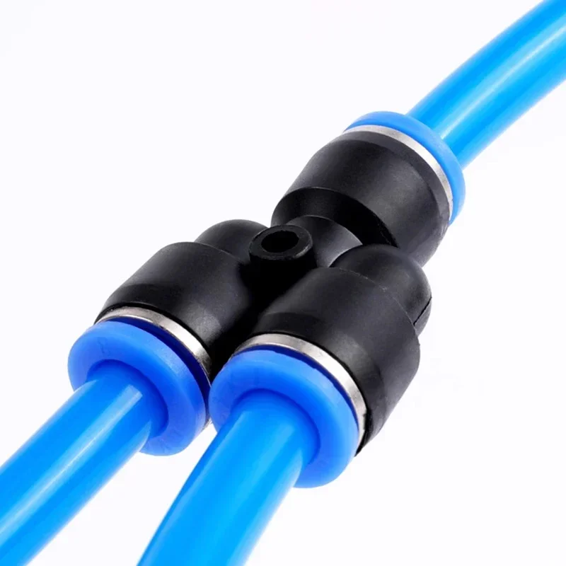 PY Series 4 6 8 10 12mm OD Hose 3 Way Port Y Shape Air Pneumatic Quick air Pneumatic Connectors Coupling Brass Fitting