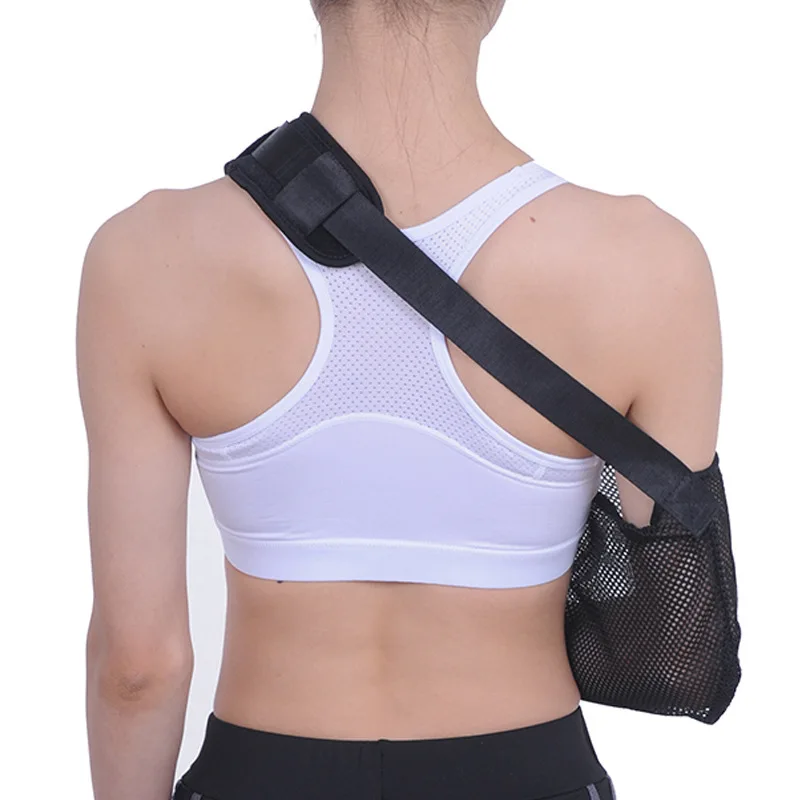 Breathable Arm Sling Mesh Adjustable Arm Support Shoulder Immobilizer For Injury Shoulder Elbow Wrist Rotator Cuff Women And Men