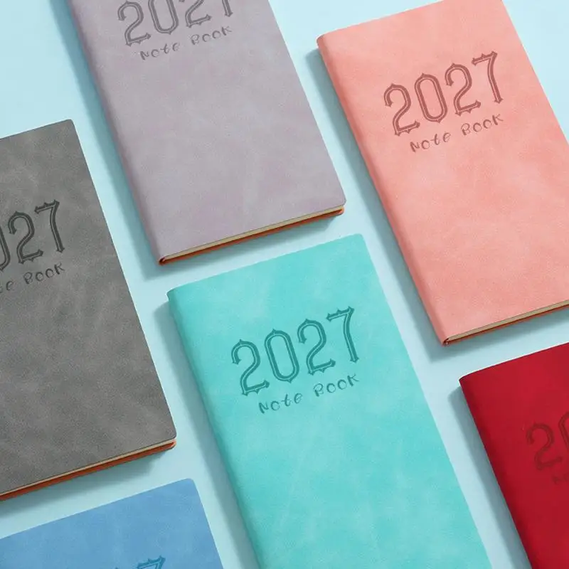 2027 A6 Planner Notebook Premium Thick Paper Smooth Writing Surface Daily Weekly Portable Lightweight