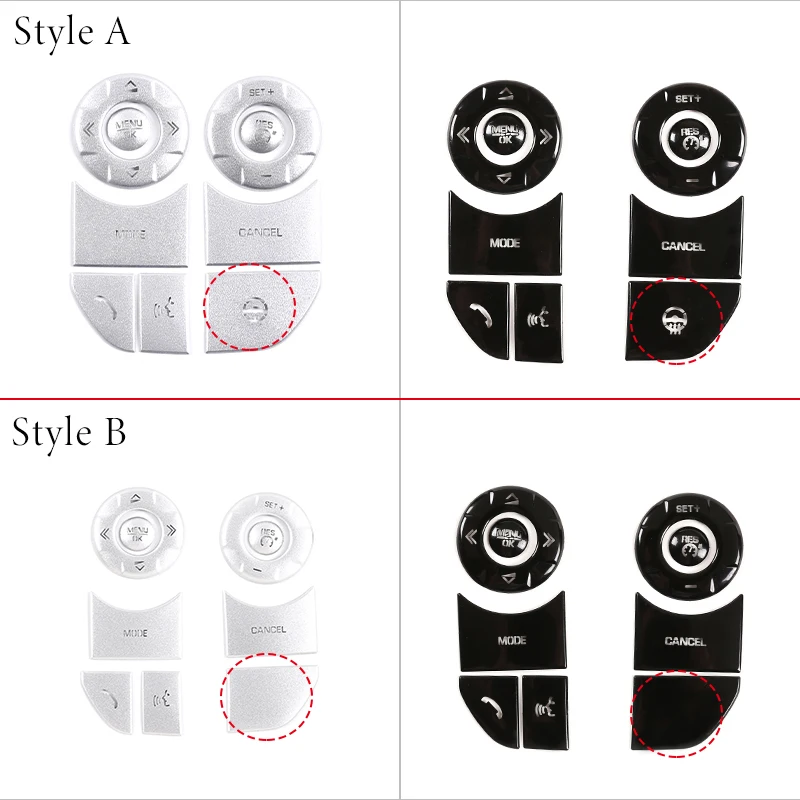 Car Interior Steering Wheel Button Protection Patch Trim Accessories For Land Rover Discovery 5 Range Rover Sport Vogue