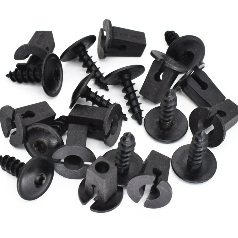 20 Pcs Engine Cover Undertray Splashguard Wheel Arch Torx Screw Retainer Fastener Clips Bolt Universal For VW Audi Seat