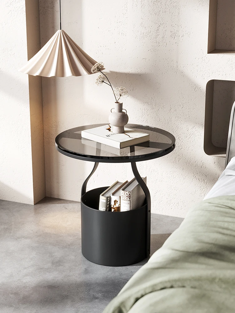 Mobile Metal Nightstands, Bedside Tables, Storage Cabinet, Living Room, Sofa Side Table, Home Furniture