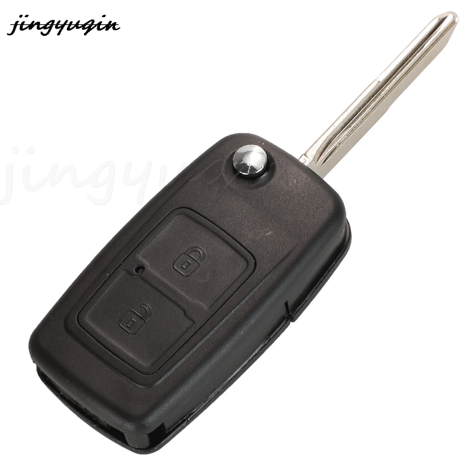 Jingyuqin 2 botão substituição remoto carro chave caso escudo fob para chery a5 fulwin tiggo e5 a1 cowin t11 2009