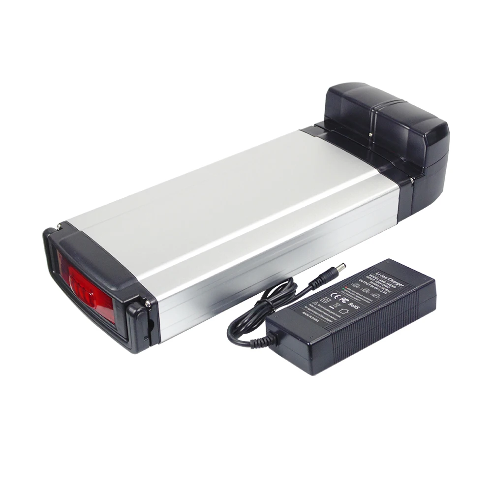 24V 36V Rear Rack Battery Pack 10.4Ah 13Ah 15Ah 17.5Ah 20Ah 250W 350W 500W Electric Bike Rear Carrier Batteries