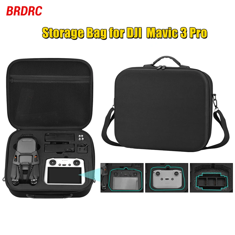 Storage Bag for DJI Mavic 3 Pro Carrying Case Safety RC-N1/RC Pro Remote Handbag Portable Crossbody Bag Drone Accessories