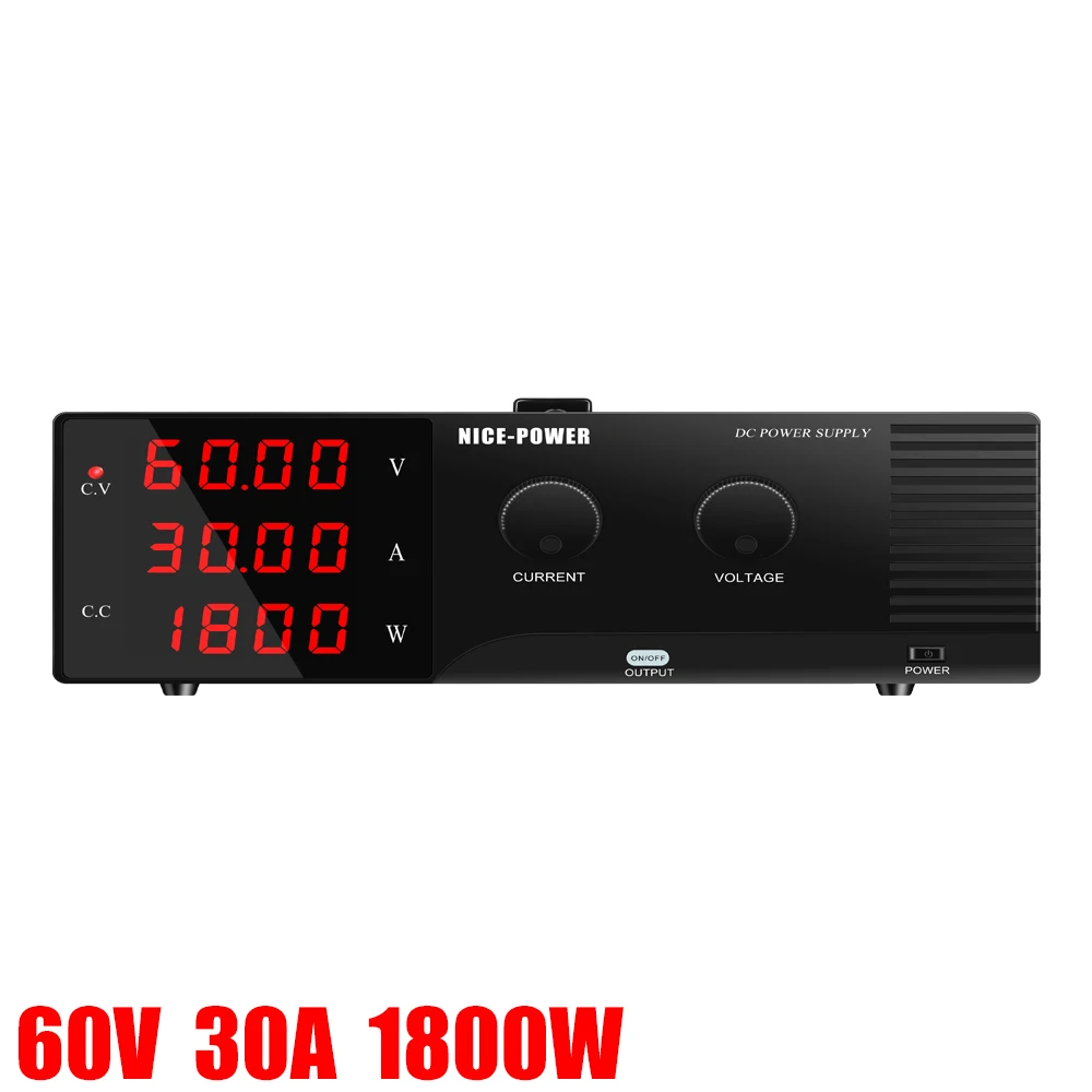 R-SPS6030 60V30A 1800W 30V 24V 12V 5V Output  Lab Switching Adjustable Power Supply Production Line Test Aging Products