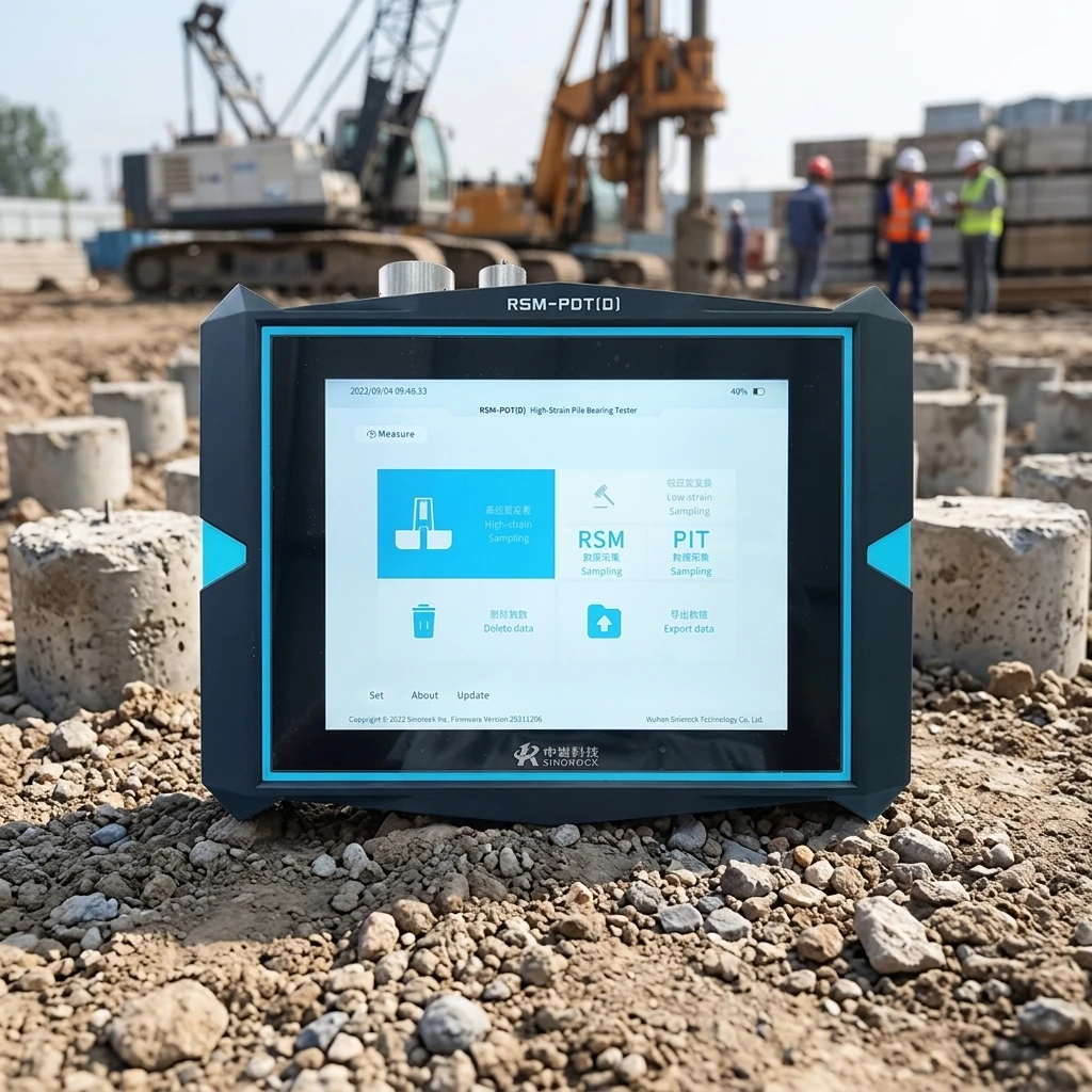 Touch Screen Pile Driving Analyzer PDA Small Portable Industrial Equipment Construction Site Testing Instruments