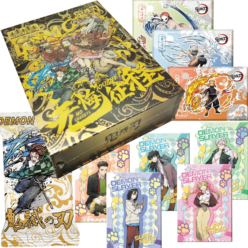 

Demon Slayer Collection Cards Rotating Records Creative Design Character Fun Limited Edition Anime Rare Cards Xmas Toys Gifts